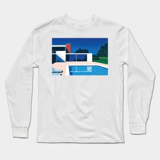 Hiroshi Nagai - Swimming Pool by Hiroshi Nagai Long Sleeve T-Shirt